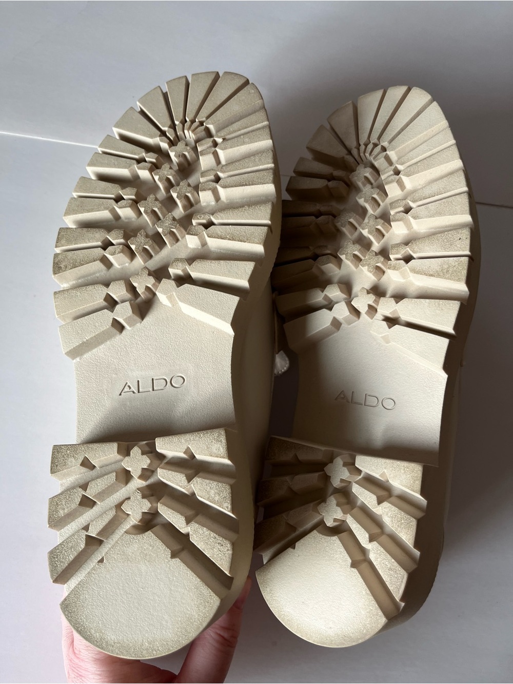 Aldo Baberiel Cream Chunky Lug Sole Loafer - Picture 9 of 12